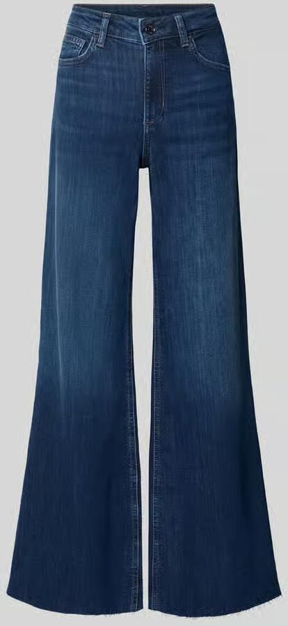 Liu Jo White flared fit jeans van elastische katoenmix