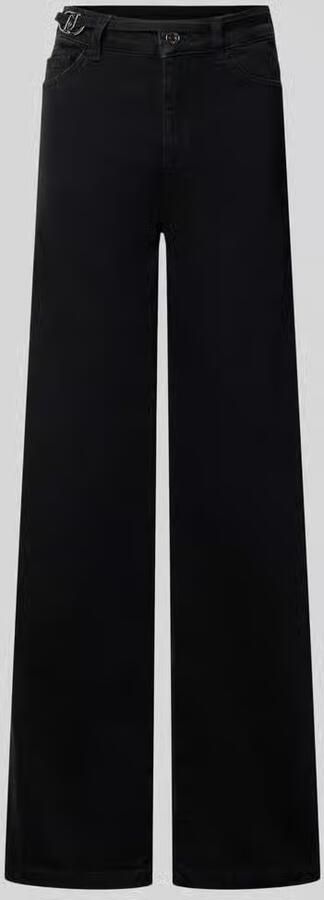 Liu Jo White flared fit jeans van katoenmix