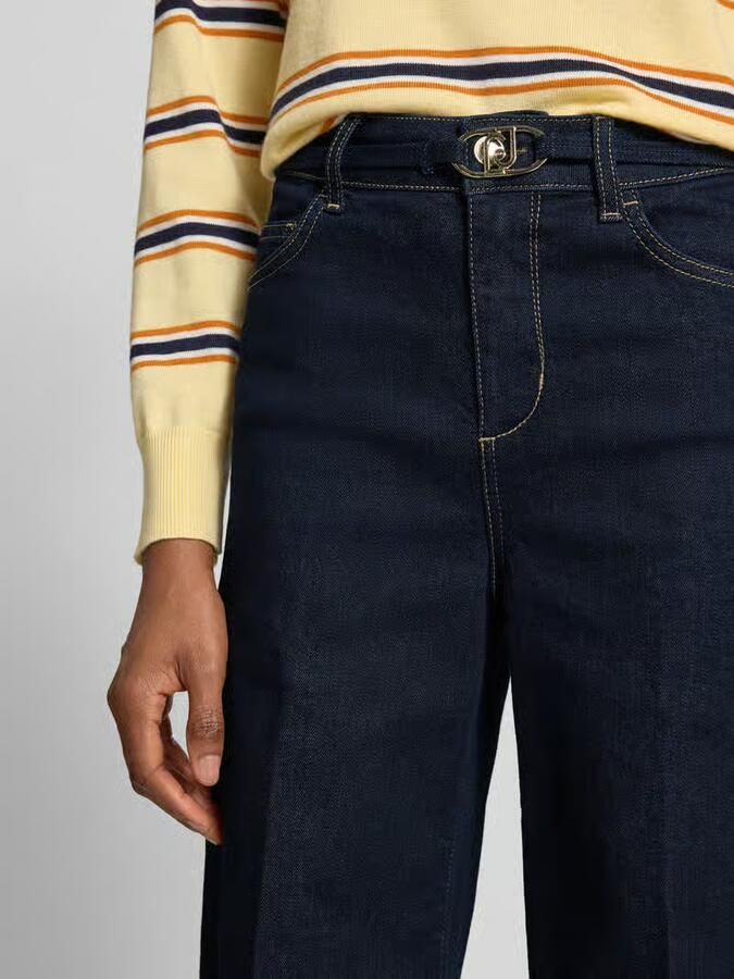 Liu Jo White flared fit jeans van katoenmix