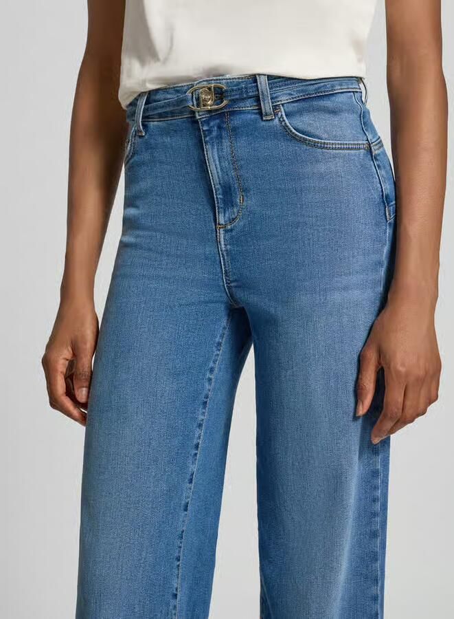Liu Jo White flared fit jeans van katoenmix - Foto 2