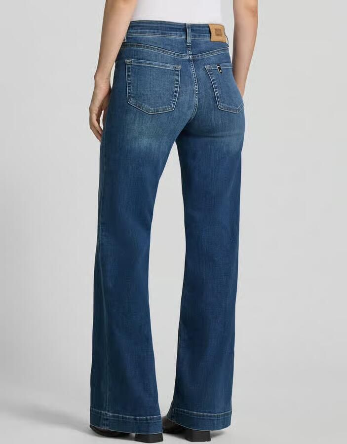 Liu Jo White flared fit jeans van katoenmix