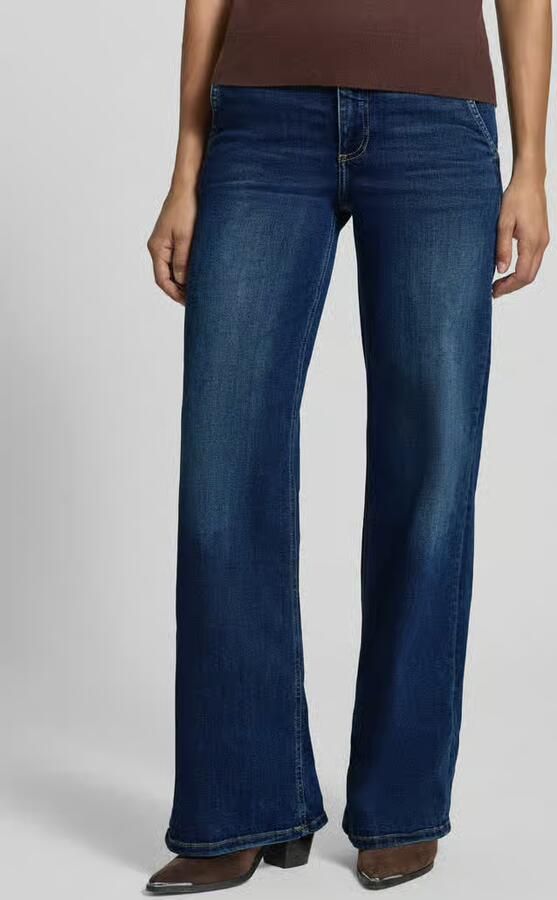 Liu Jo White flared jeans in used-look met steekzakken - Foto 3