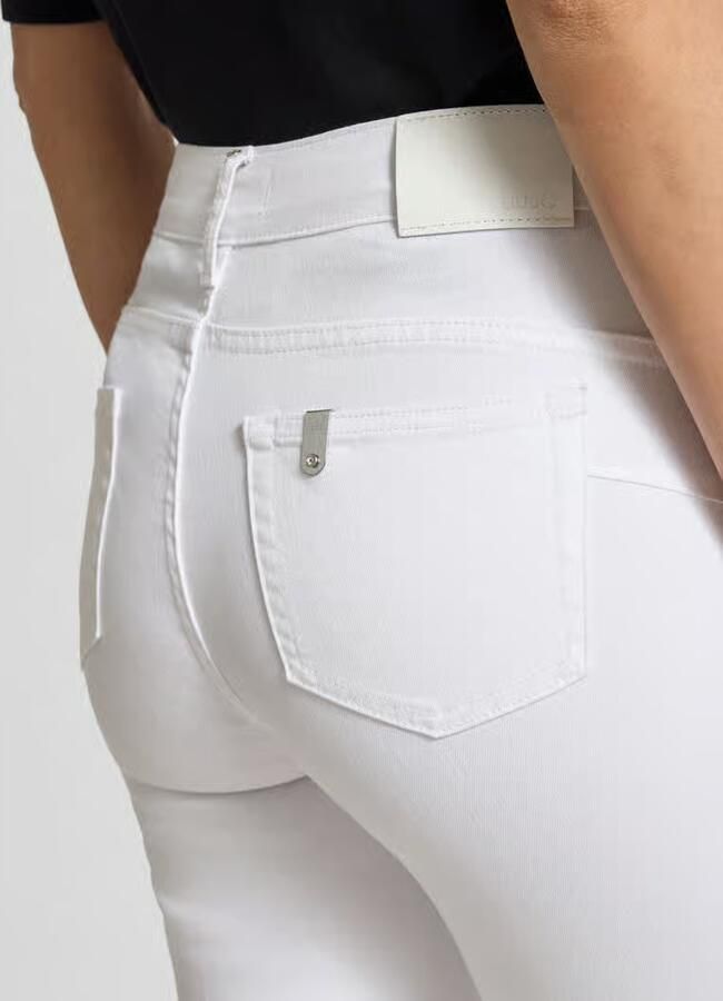 Liu Jo White Flared Jeans met Knoopsluiting Model 'PRINCESS'