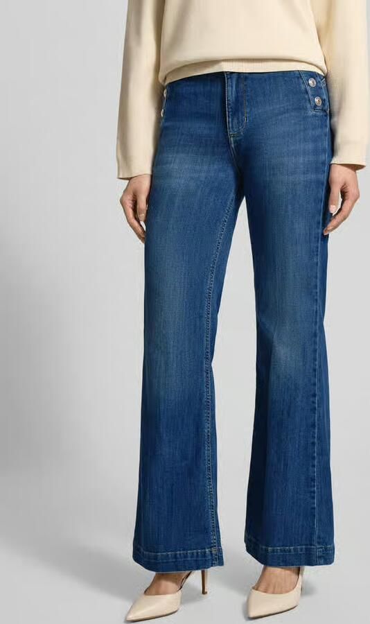 Liu Jo White Flared Jeans met knopen - Foto 4