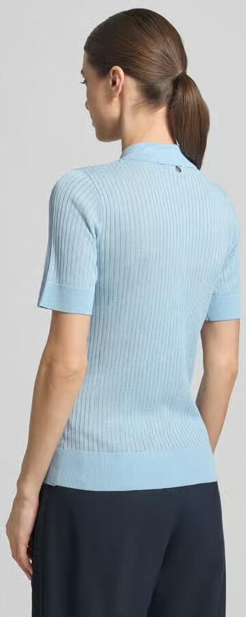 Liu Jo White Gebreid shirt met polokraag en knoopsluiting - Foto 4