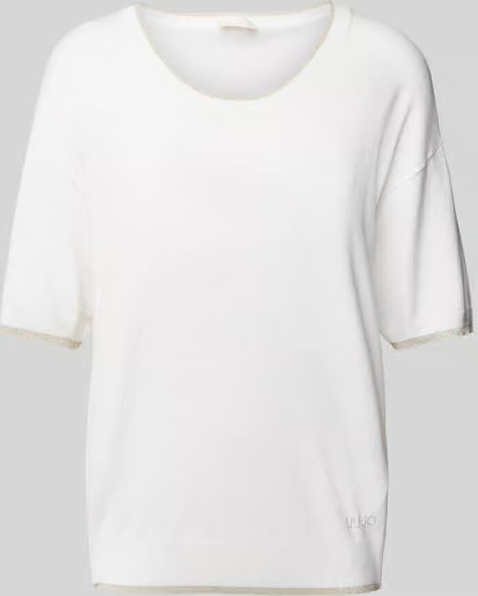 Liu Jo White Gebreide pullover met ronde hals - Foto 2