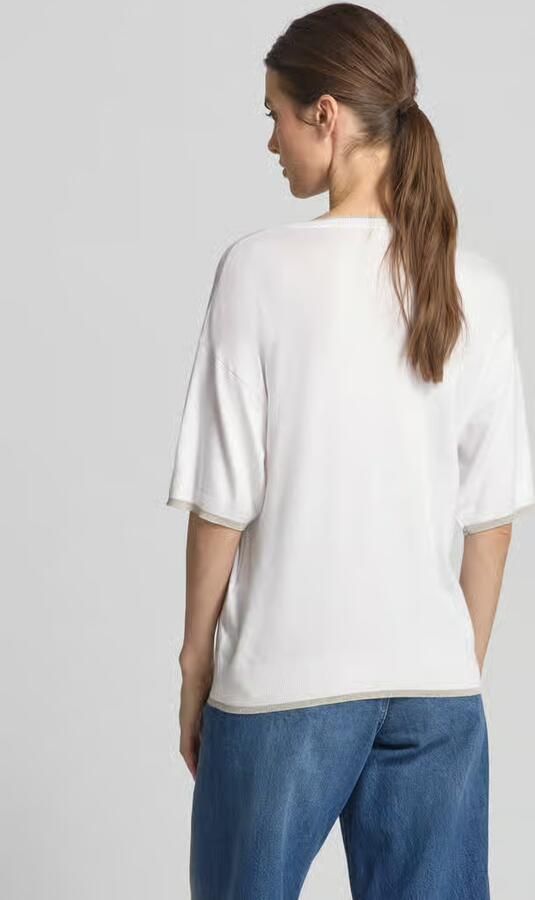 Liu Jo White Gebreide pullover met ronde hals - Foto 4