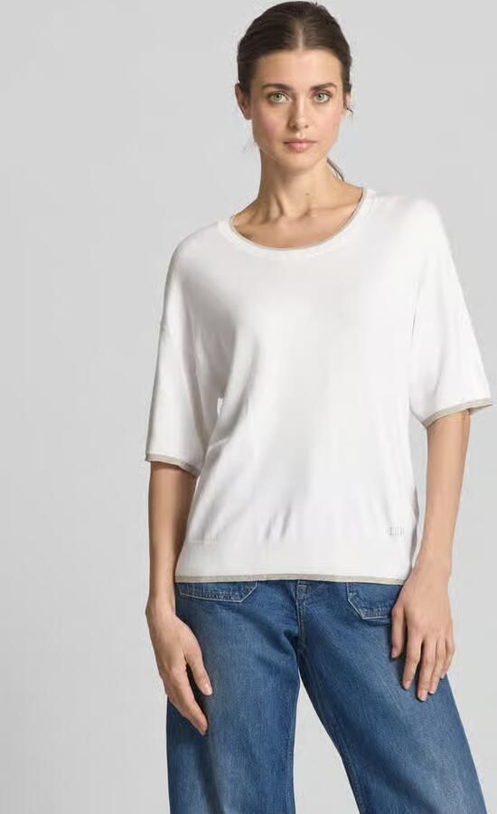 Liu Jo White Gebreide pullover met ronde hals - Foto 3