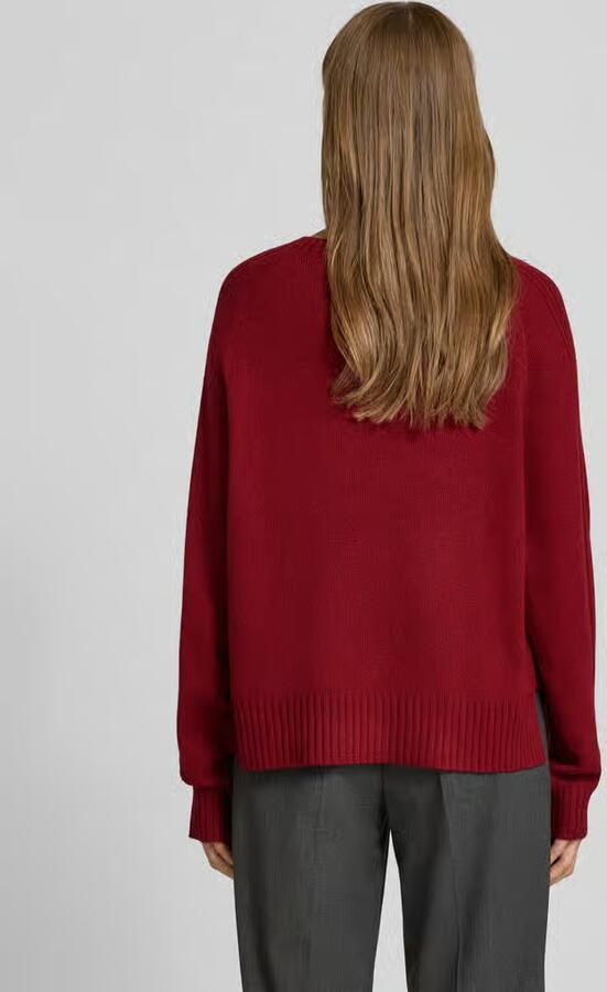 Liu Jo White Gebreide pullover met siersteentjes van kasjmiermix