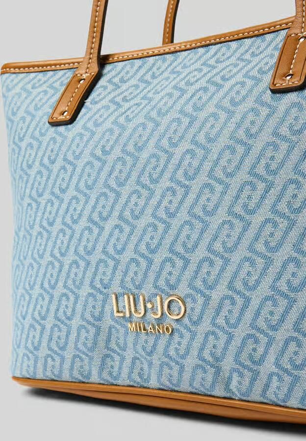 Liu Jo White Handtas in Handtassenlook met Labelapplicatie Model 'S TOTE EVRIM'