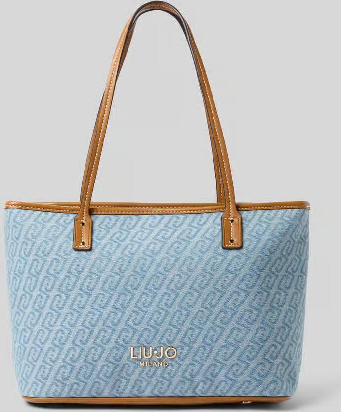 Liu Jo White Handtas in Handtassenlook met Labelapplicatie Model 'S TOTE EVRIM' - Foto 2