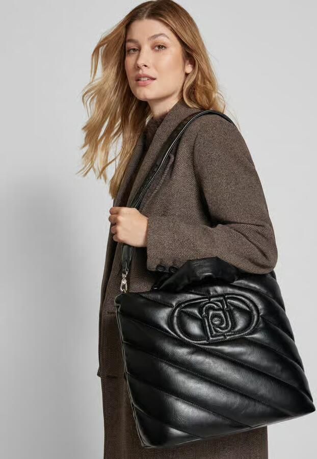Liu Jo White Handtas met labelstitching model 'FELCE ESC' - Foto 2
