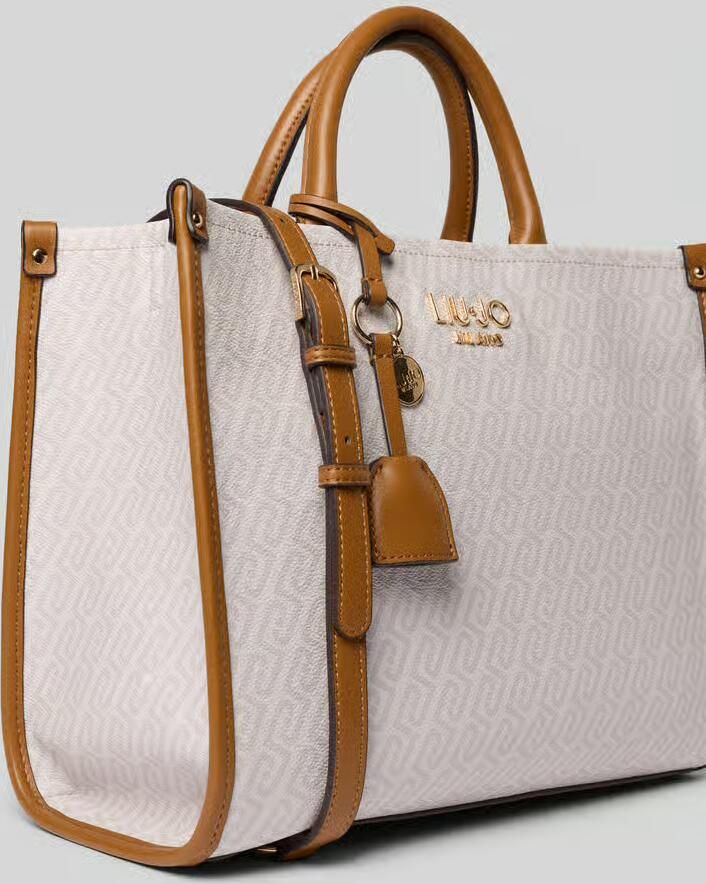Liu Jo White Handtas met logo-applicatie in leerlook