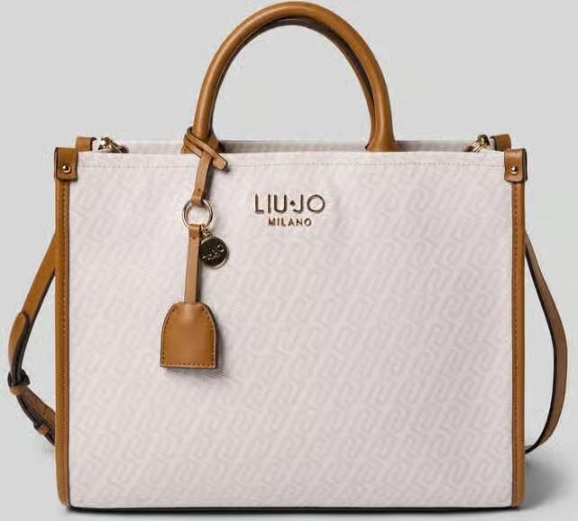 Liu Jo White Handtas met logo-applicatie in leerlook - Foto 2