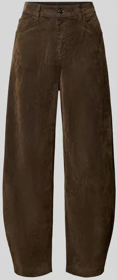 Liu Jo White High waist barrel fit broek met steekzakken