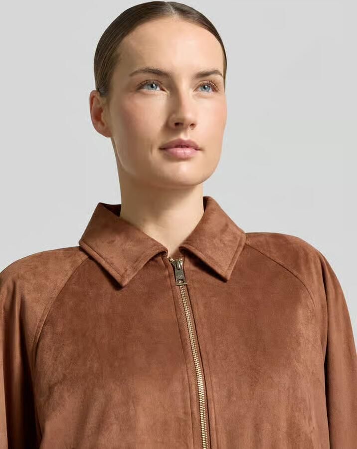Liu Jo White jack in leerlook met tweewegritssluiting