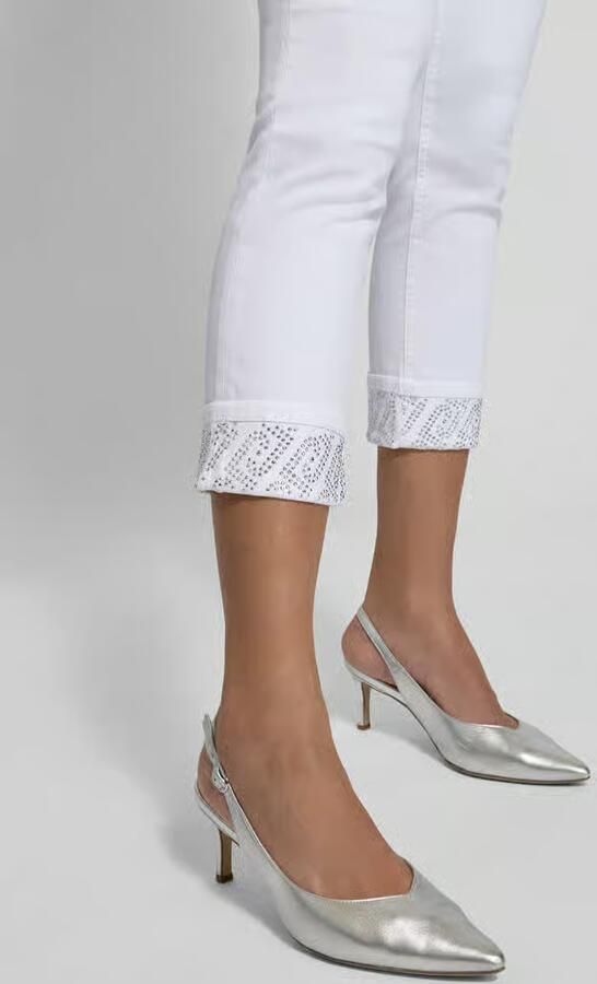 Liu Jo White Jeans met 5-pocketmodel Model 'MONROE'
