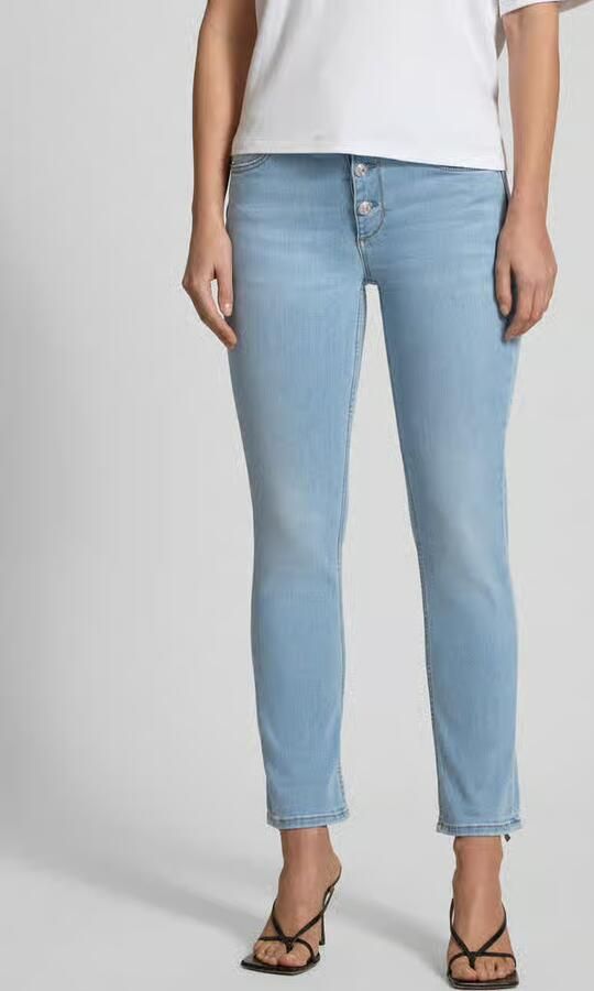 Liu Jo White Jeans met knoopsluiting Model 'MONROE' - Foto 3