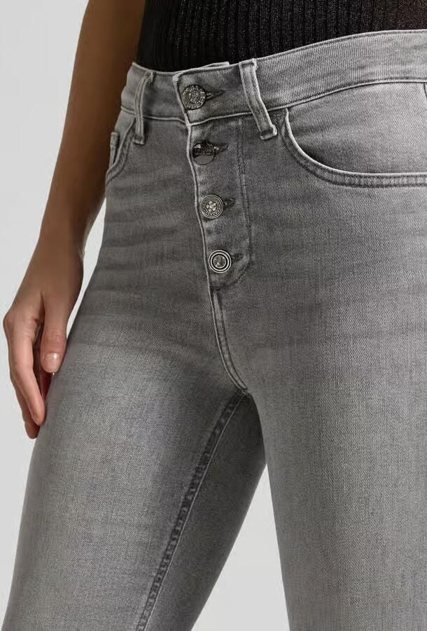 Liu Jo White Jeans met knoopsluiting model 'PRINCESS'