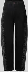 Liu Jo White Jeans van katoenmix met strass-steentjes