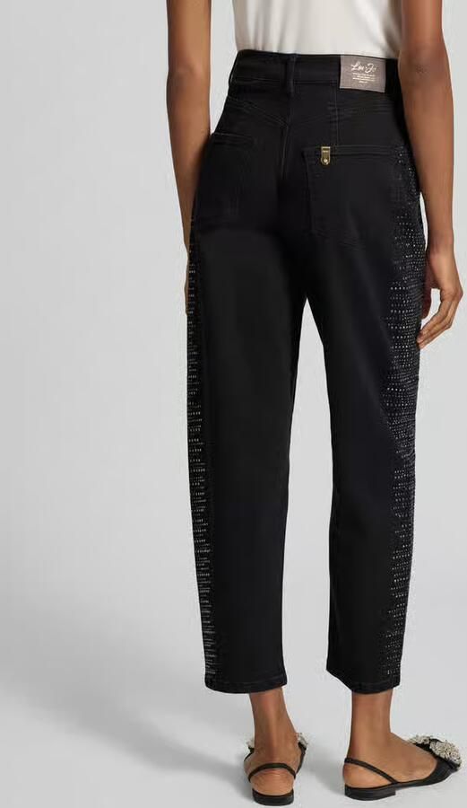 Liu Jo White Jeans van katoenmix met strass-steentjes - Foto 3