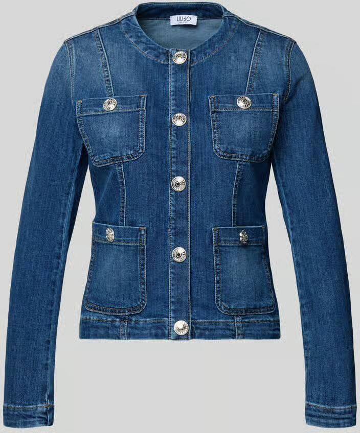 Liu Jo White Jeansjack met ronde hals - Foto 2