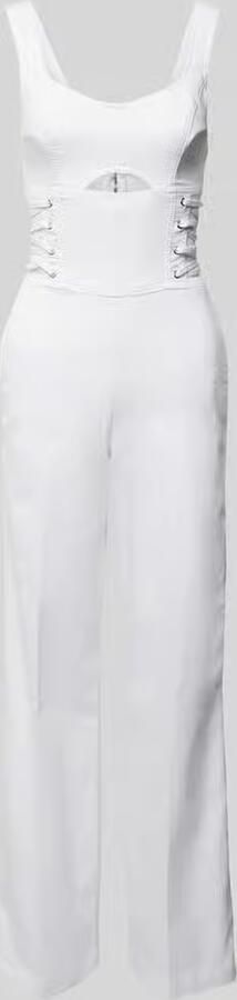 Liu Jo White Jumpsuit met cut-out