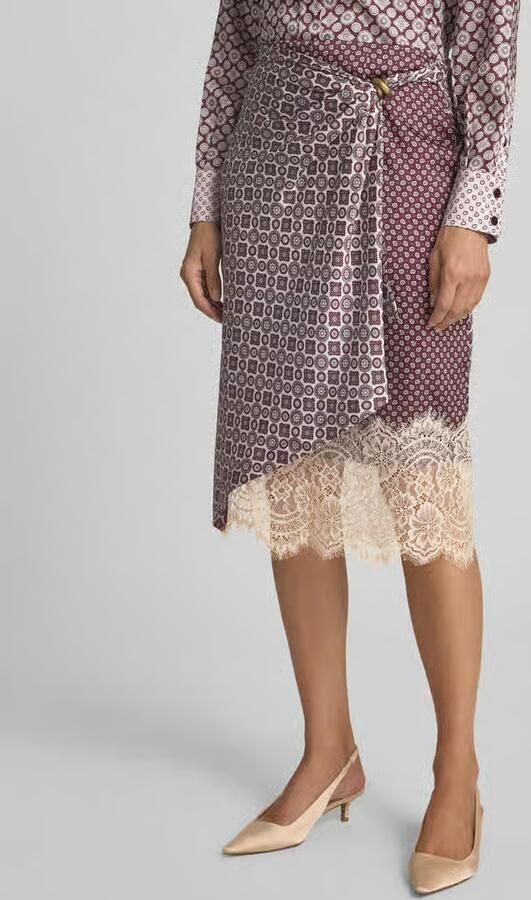 Liu Jo White Midirok met kant model 'LONGUETTE' - Foto 2
