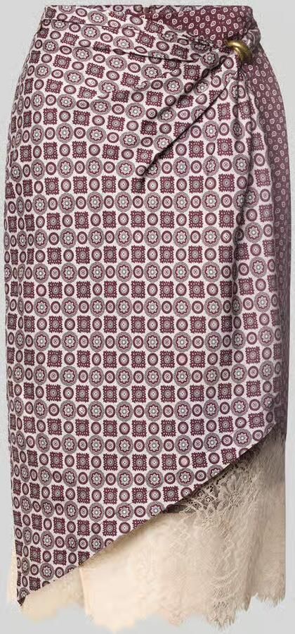 Liu Jo White Midirok met kant model 'LONGUETTE' - Foto 3