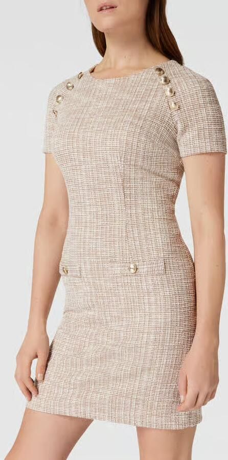 Liu Jo White Mini-jurk met structuurmotief