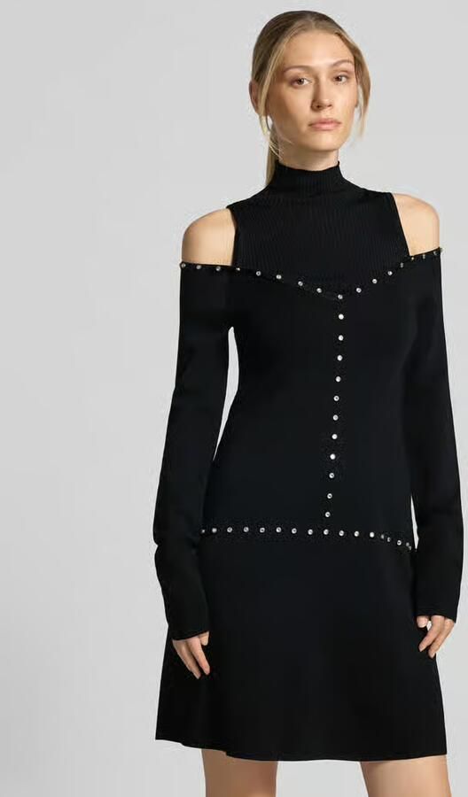 Liu Jo White Mini-jurk van viscosemix model 'Abito Maglia Corto' - Foto 2