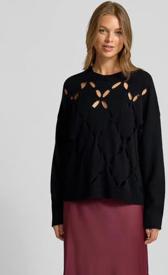 Liu Jo White Oversized wollen pullover van zuivere lanawol - Foto 2