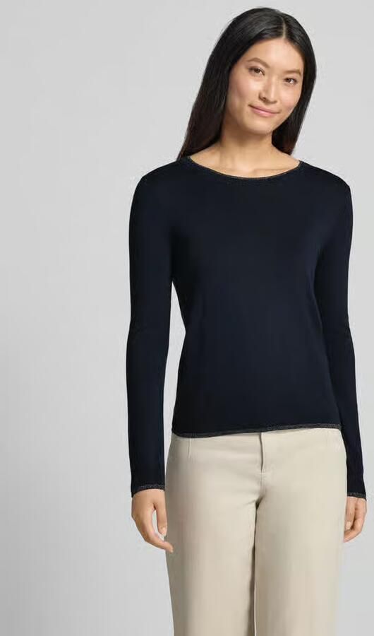 Liu Jo White Pullover van viscosemix model 'Maglia Chiusa' - Foto 3