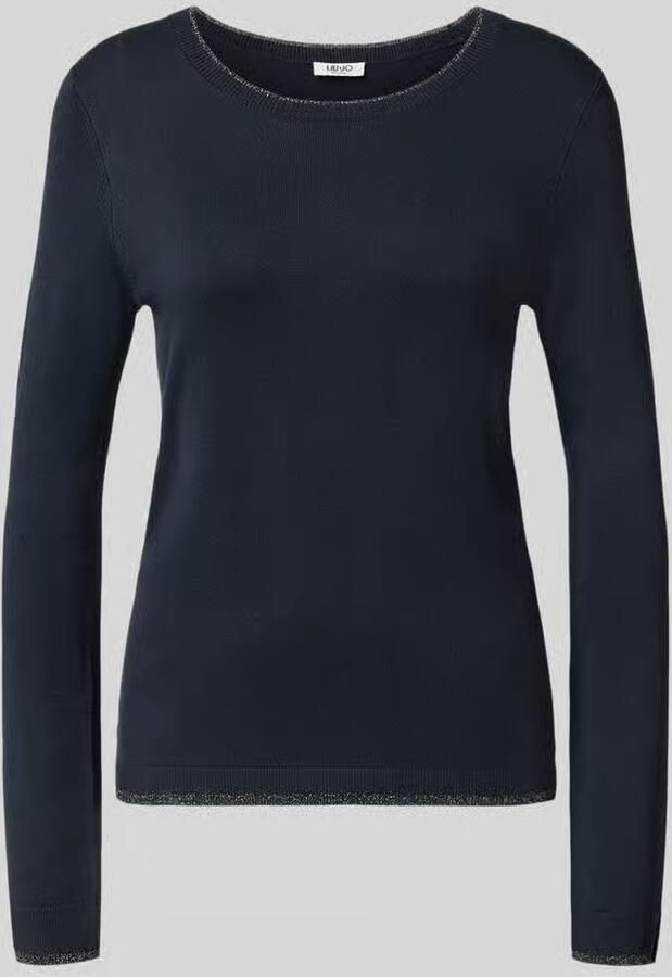 Liu Jo White Pullover van viscosemix model 'Maglia Chiusa' - Foto 2
