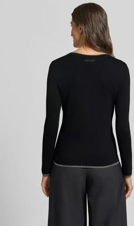 Liu Jo White Pullover van viscosemix model 'Maglia Chiusa' - Foto 2