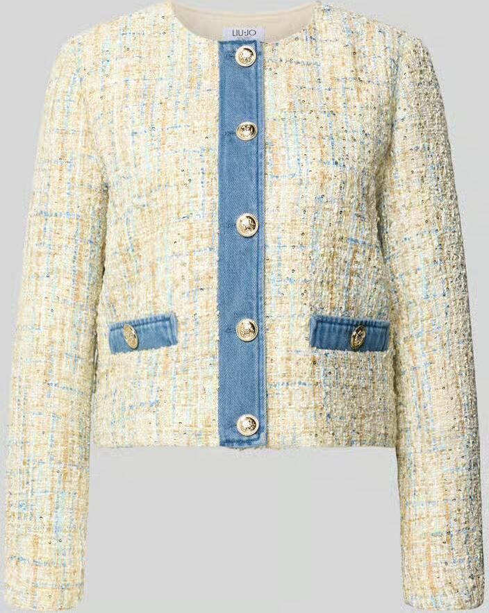Liu Jo White regular fit blazer in bouclélook - Foto 2
