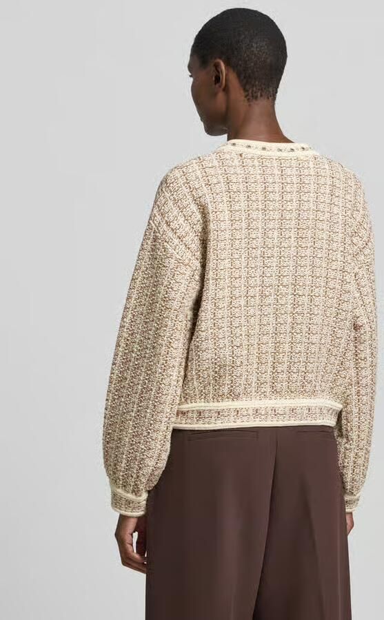 Liu Jo White regular fit jack met strass-steentjes