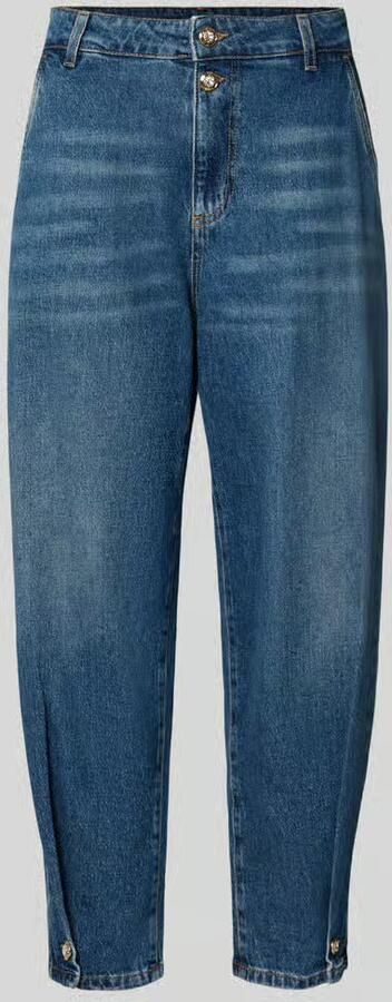 Liu Jo White Regular fit jeans van katoenmix met siersteentjes
