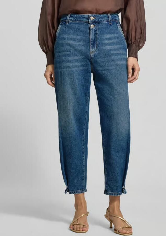 Liu Jo White Regular fit jeans van katoenmix met siersteentjes - Foto 3