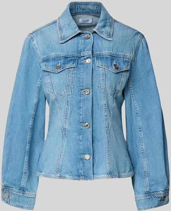 Liu Jo White Regular fit jeansjack met borstzakken