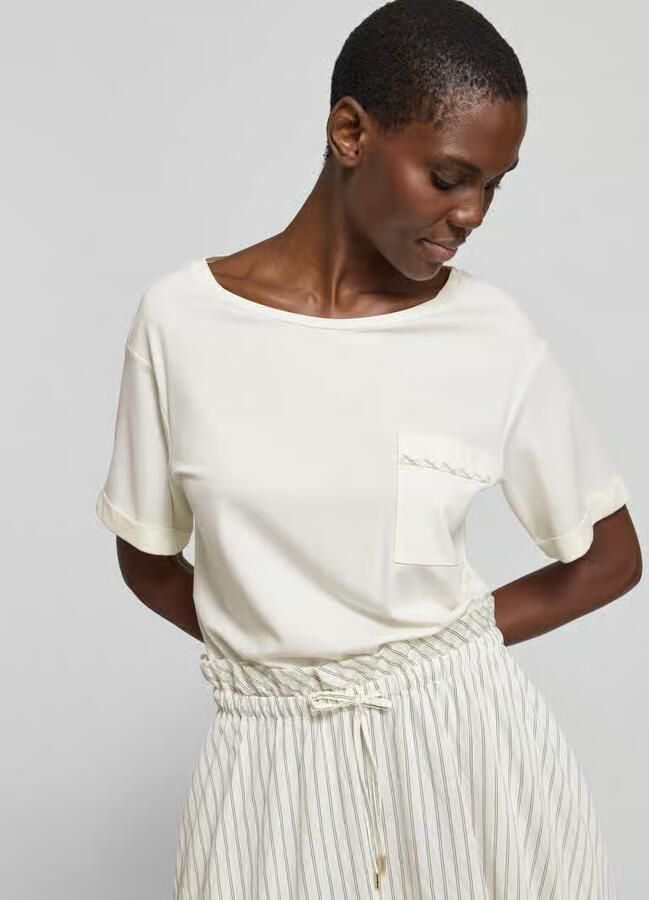 Liu Jo White regular fit midi-jurk met borstzak - Foto 5