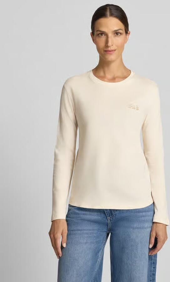 Liu Jo White Regular fit shirt met lange mouwen met labelstitching - Foto 3