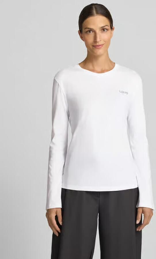 Liu Jo White Regular fit shirt met lange mouwen met labelstitching - Foto 3