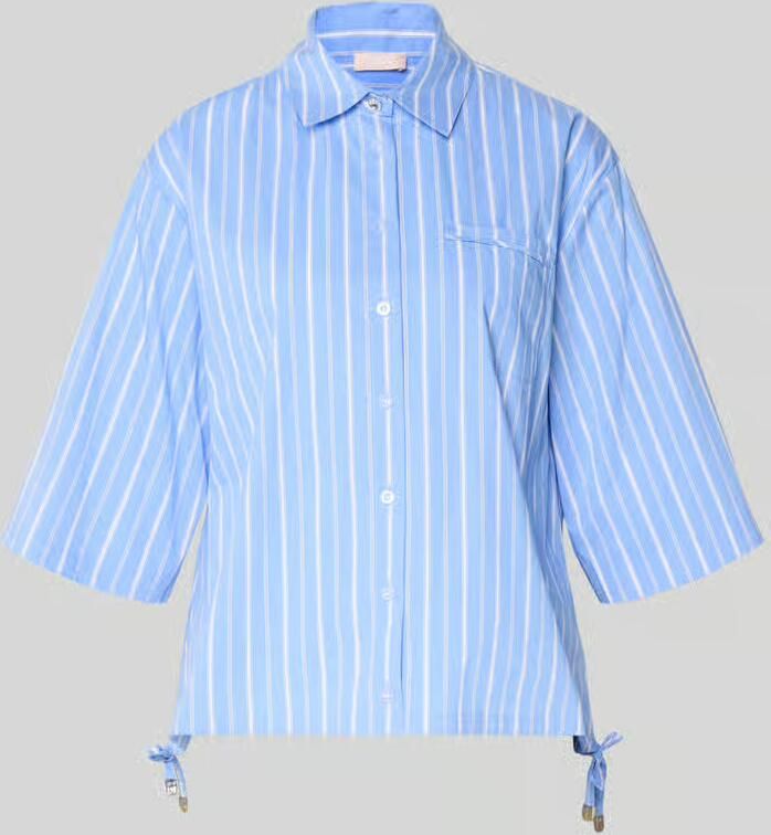 Liu Jo White relaxed fit blouse met 3 4-mouw - Foto 2