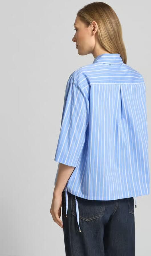 Liu Jo White relaxed fit blouse met 3 4-mouw - Foto 4