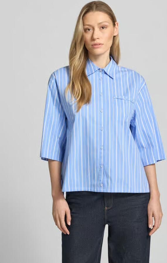 Liu Jo White relaxed fit blouse met 3 4-mouw - Foto 3
