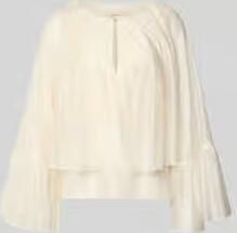 Liu Jo White relaxed fit blouse van lyocellmix met ruches - Foto 5