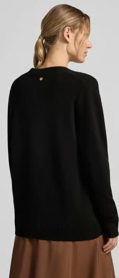Liu Jo White relaxed fit cardigan van pure wol model 'Maglia Aperta' - Foto 3