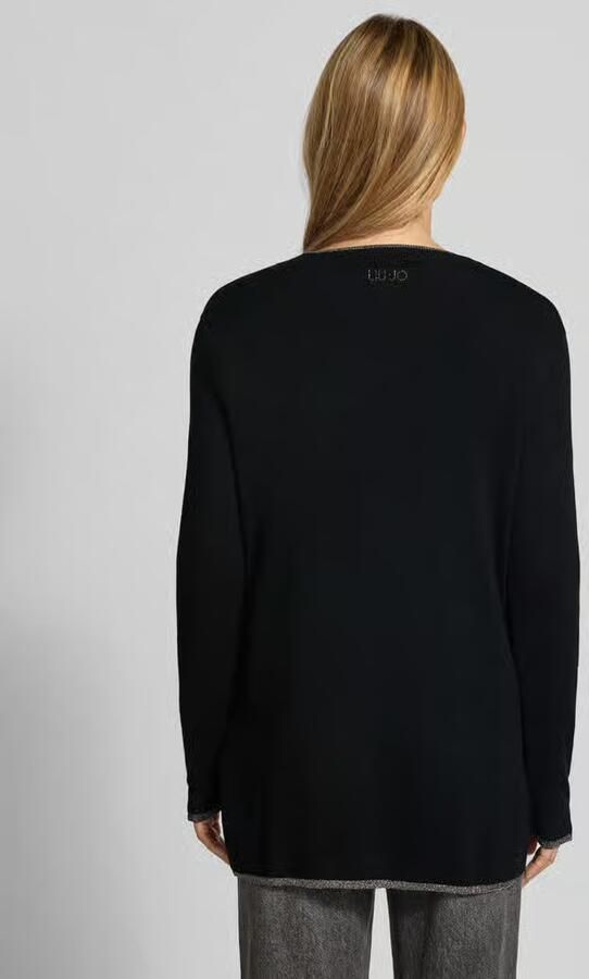 Liu Jo White relaxed fit cardigan van viscosemix model 'Aperta'