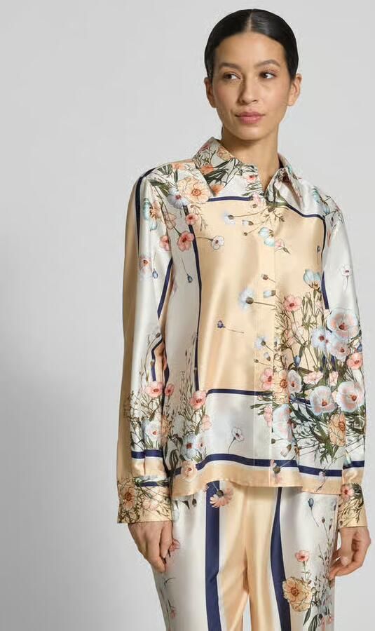 Liu Jo White Relaxed fit overhemdblouse met florale all-over print - Foto 4